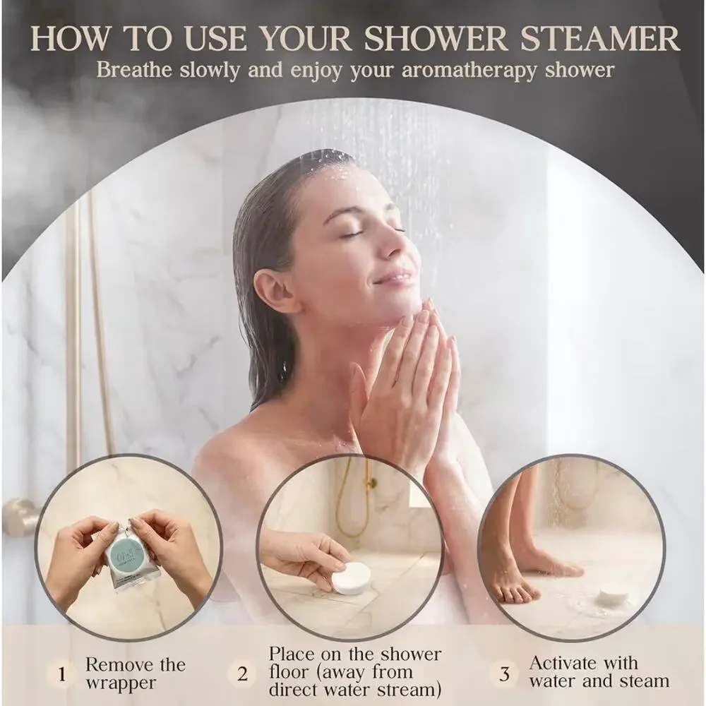ONKA Spa Lavender Chamomile Shower Steamers 6 Pack Aromatherapy